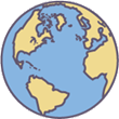 Earth globe